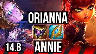 ORIANNA vs ANNIE (TOP) | 5/0/6, 400+ games | KR Master | 14.8