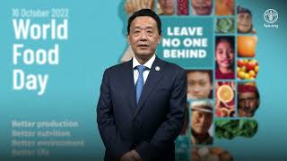 World Food Day 2022: Video message by FAO Director-General