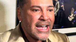 Oscar De La Hoya REACTS to Ryan Garcia DROPPING & BEATING Devin Haney in HUGE UPSET