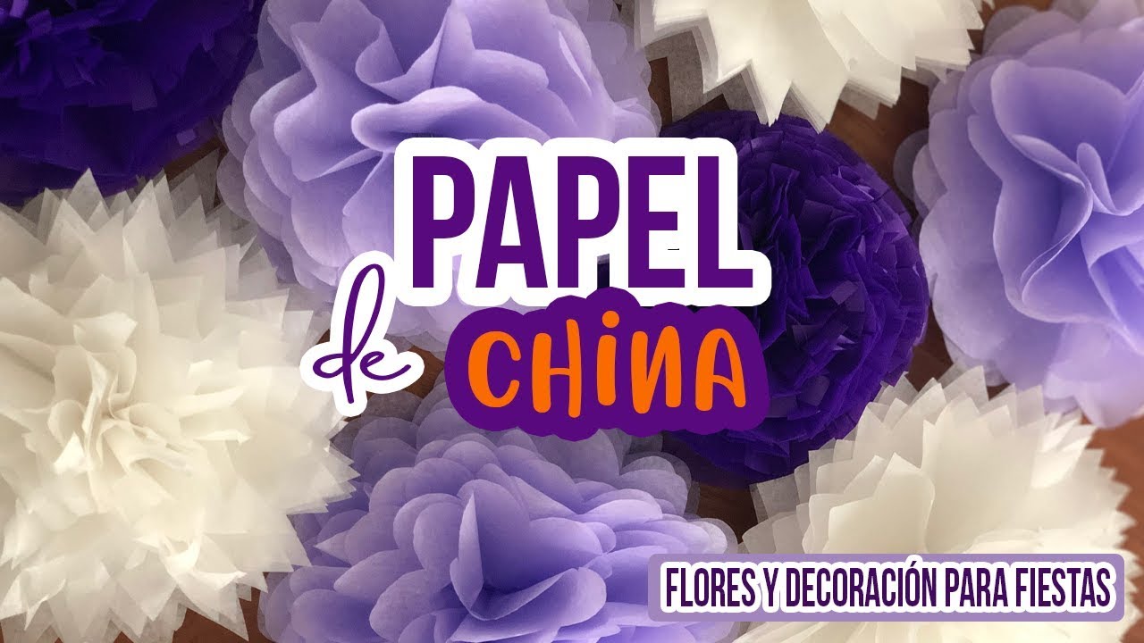 Diadema de flores de papel crepé  Flores en papel crepe, Flores