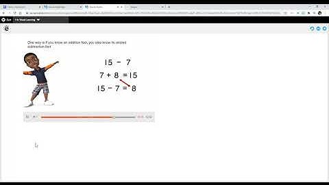 Math Lesson 1-6: Think Addition to Subtract