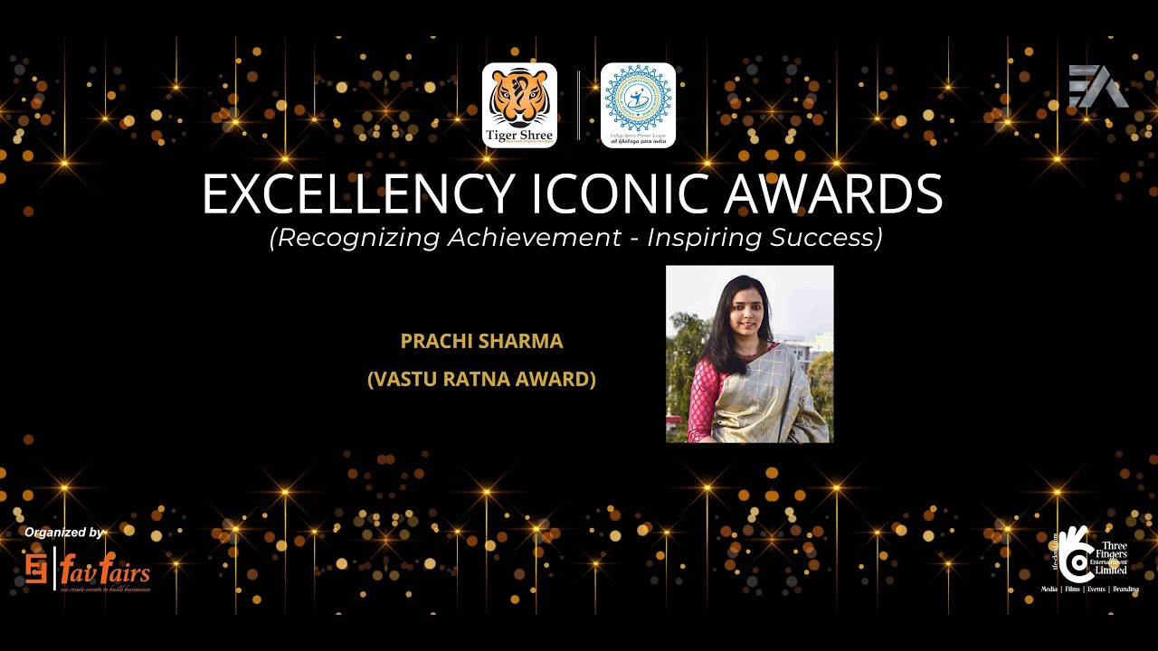 PRACHI SHARMA | VASTU RATNA AWARD | Excellency Iconic Awards 2023 - YouTube