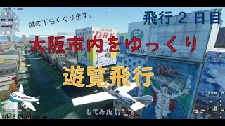 【MSFS2020】3日目：大阪市内を遊覧飛行してみた