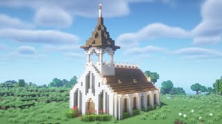 【マインクラフト】砂岩で作る教会の作り方【Minecraft】How to Build a Church【マイクラ建築】