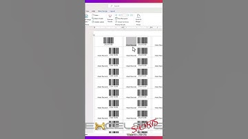 Print Bulk Barcodes & QR Codes in MS Word & Excel 2#shorts