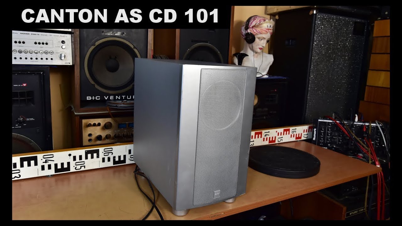 CANTON AS CD 101 Active Subwoofer Aktiv Woofer Bass Reflex Box Amplifier - YouTube