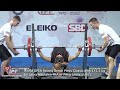 World OPEN Record Bench Press Classic with 141.5 kg by Laura Mautalen FRA in 76kg Junior class