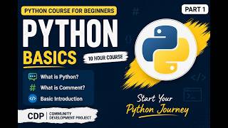 Python Programming for Beginners | CDP (Community Development Project| Complete Python Course Part 1