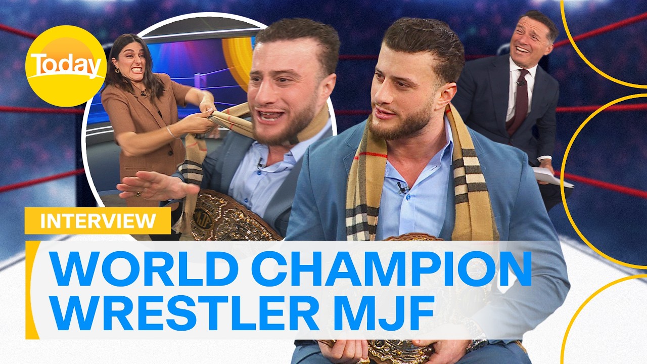World Champion pro-wrestler MJF chats about why he hates Australia | Today Show Australia