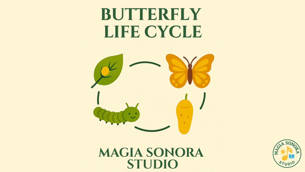 Butterfly Life Cycle Song 🦋 | Educational Song for Kids | Magia Sonora Studio