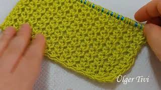 Çok kolay çıtı pıtı örgü  sesli anlatım~Very easy snappy knitting voice narration