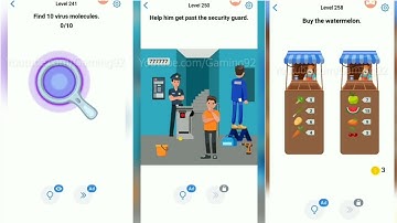 Easy Game Level 241 to 267 | Easy Game  Brain Test Tricky Mind Puzzle Level Level 241-267