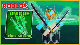 วิชา 3 ดาบ 🐲 Triple Devil Katana | Roblox Blade Ball