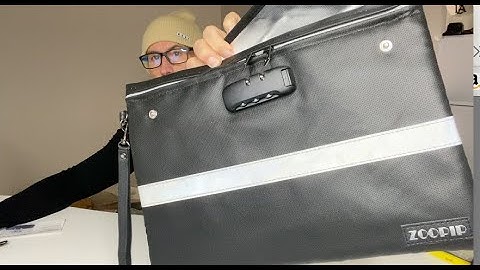 Fireproof Document Bag With Lock- MUST HAVE For valuables/documents