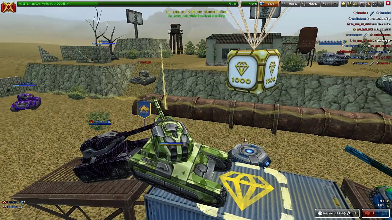 Tanki Online GoldBox video #7 rankups / prometheus kit