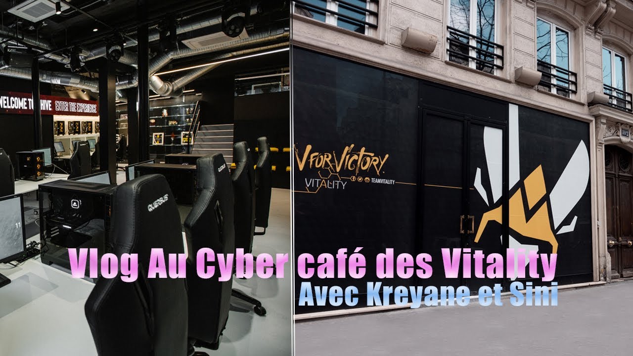 Vlog au Cybercafé des Vitality (ft Kreyane et Sini) - YouTube