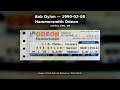 Bob Dylan - 1990-02-08 - Hammersmith Odeon, London, ENG, GB