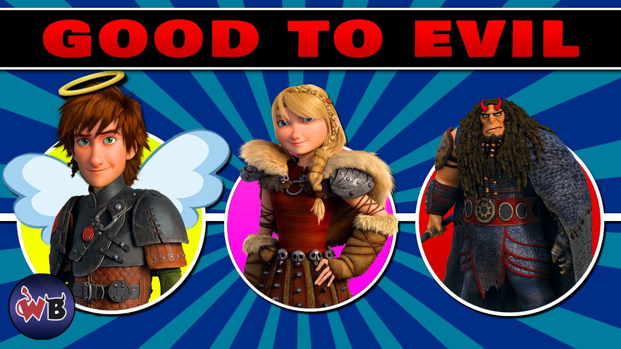 How to Train Your Dragon Characters: Good to Evil π