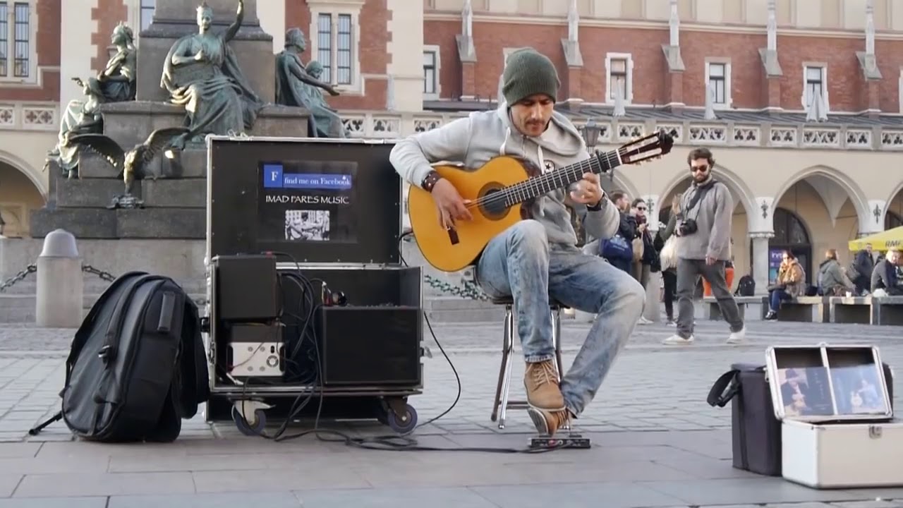 Amazing Street Guitar Performance By Imad Fares Gipsy Kings Cover