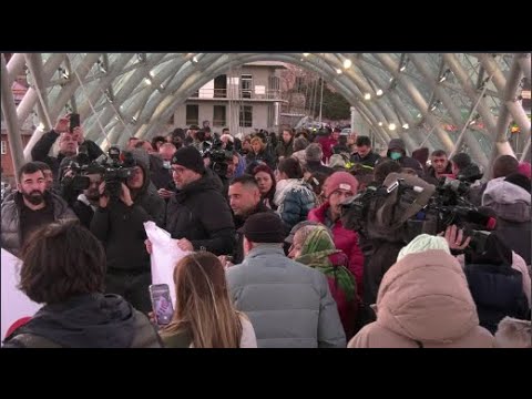 მიშას  სიცოცხლისთვის  - აქცია მშვიდობის ხიდზე