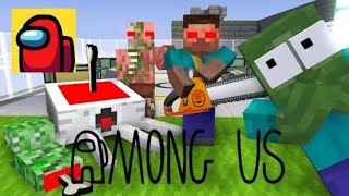 Monster School Among Us Part 2 Challenge - Minecraft Animation Robe Cube Deleted Vi̇deo