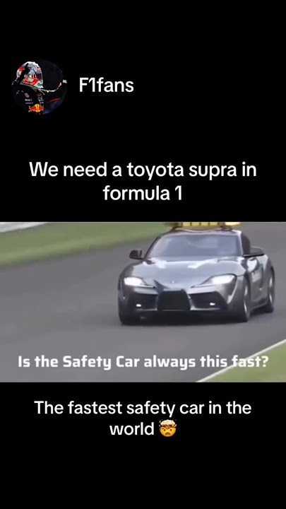 'Toyota Supra Safety Car 🔥 | F1 Race Track Action'