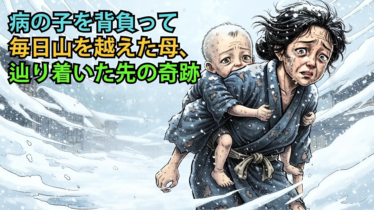 病の子を背負って毎日山を越えた母、辿り着いた先の奇跡| 野談 | 伝説 | 昔話 | 説話 | 民話