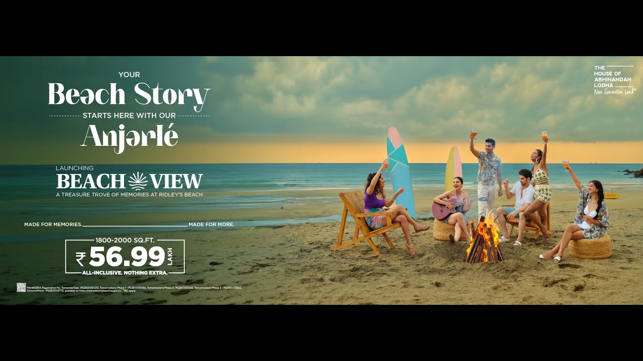 Lodha TOMORROWLAND ANJARLE Ridleys Beach 📞9552524937 HOABL The House of Abhinandan Lodha Beachview