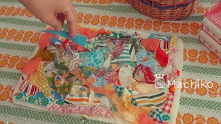 ＼ ハンドメイド／ もこちゃん Turning Tiny Fabric Scraps into Cute Quilted Accessories | Sewing