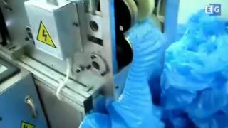 Машина для изготовления бахил из полиэтиленовой пленки