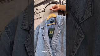 Vestido Modas Unisex Blue Denim Oversized Blazer #fashion #vestidomodas #denim #jacket  #ootd
