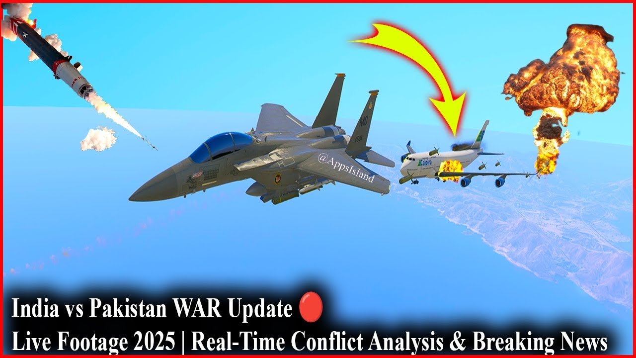 India vs Pakistan WAR Update 🔴 Live Footage 2025 | Real-Time Conflict Analysis & Breaking News