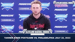 Tanner Bibee After Shut Out Performance Against Phillies