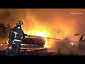 Multiple rvs trailers and autos burn in homeless encampment fire 101721