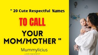 20 Cute and Lovely Contact Names for MOM / Mother in 2022 || 20 Names to Call Your Mom #Mom_contact