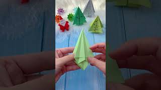 Amazing Paper Christmas Tree Craft 🎄 Easy Origami DIY #papercraft#origami#diycraft#paper#craftideas
