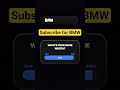 subscribe for BMW.