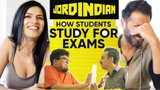 JORDINDIAN | How Students Study For Exams Part. 1 | REACTION!!