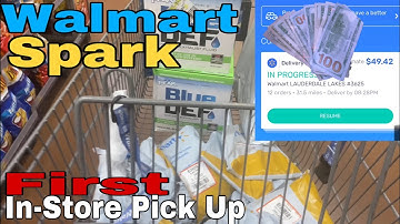 First Time Doing Walmart Spark In-store Pickup | I Had one return #walmartspark #makemoney  #vlog