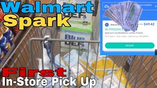 First Time Doing Walmart Spark In-store Pickup | I Had one return #walmartspark #makemoney  #vlog