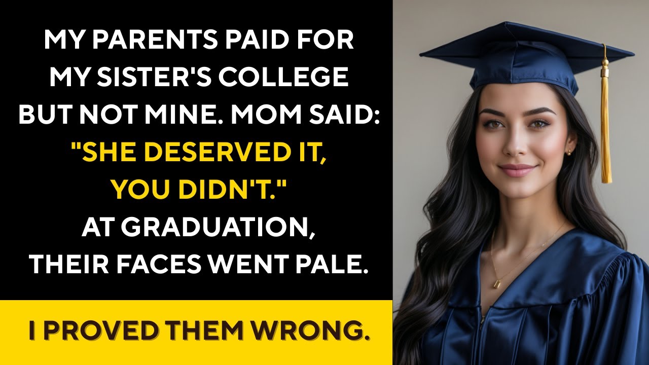 My Parents Paid For My Sister's College But Not Mine. At Graduation, Their Faces Went Pale When...