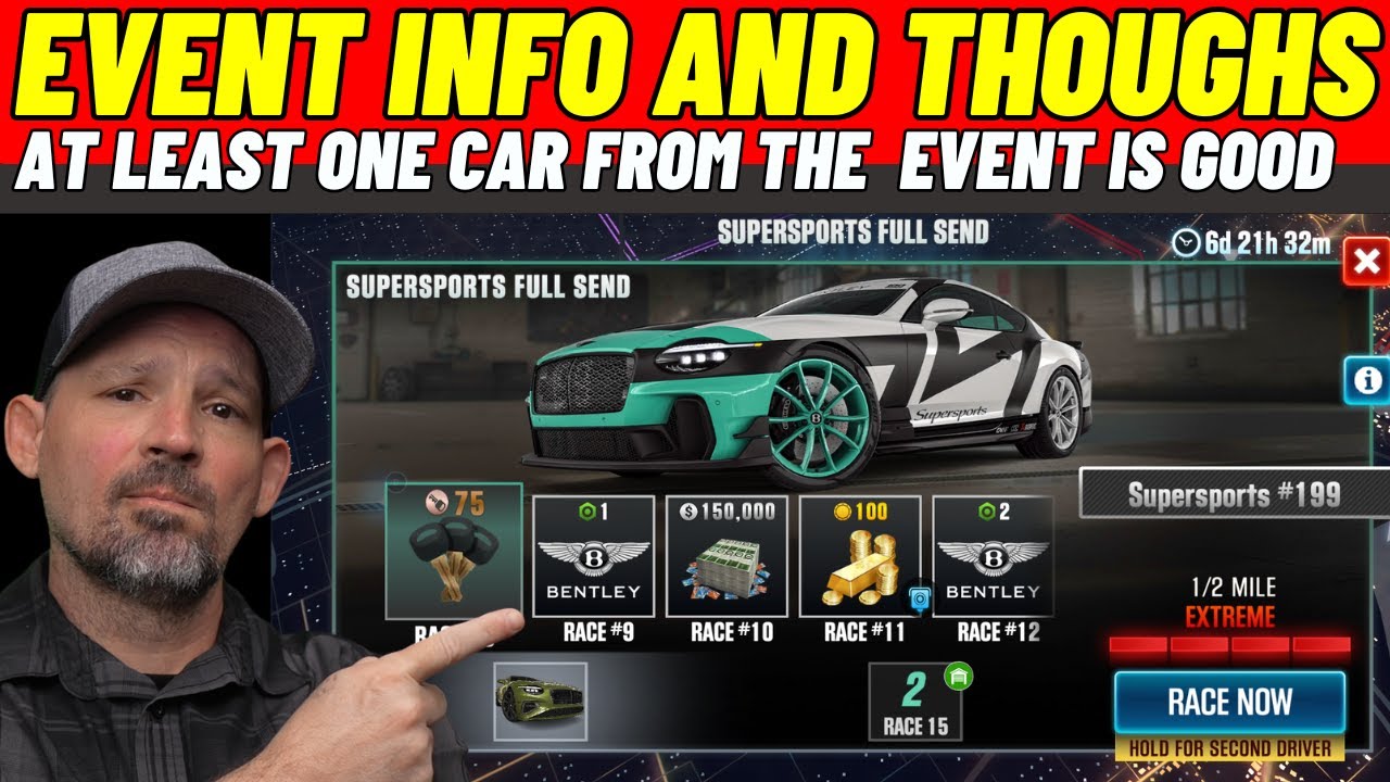 Турнир CSR2 Supersport Full Send — мои впечатления и обзор.