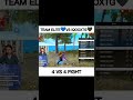 TEAM ELITE💙VS IQOOXTG🖤4 VS 4 INSANE FIGHT #freefire #ffesports #tg #teamelite
