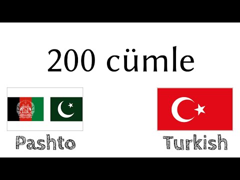 200 cümle - Peştuca - Türkçe