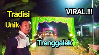Rayakan Idul Fitri Jalan Desa Trenggalek dihias lampu lampion vlog.27