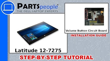 Dell Latitude 12-7275 (T02H001) Volume Button Circuit Board How-To Video Tutorial
