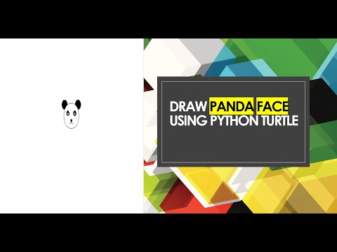 Draw a panda face easily using simple python code | Python Turtle | Learn Coding With Python #Python