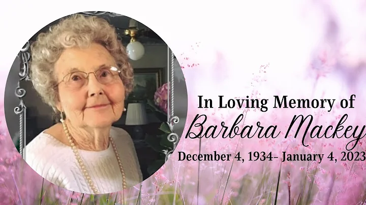 Funeral Service for Barbara Mackey, Jan. 7, 2023