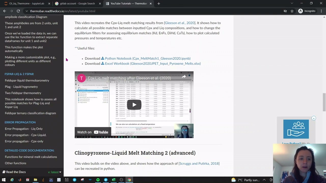 Combining Thermobar with VESical