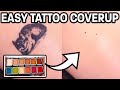 HOW TO COVER UP A TATTOO W/ MAKEUP - WATERPROOF!!!